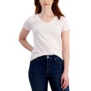 Blusa manga corta cuello redondo