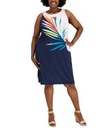 Vestido cuello redondo sin mangas