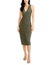 Vestido midi fruncido