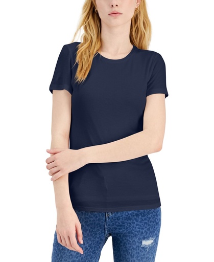 Blusa cuello redondo manga corta