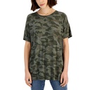 Blusa mangas corta cuello redondo