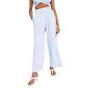 Pantalón ancho con cintura fruncida