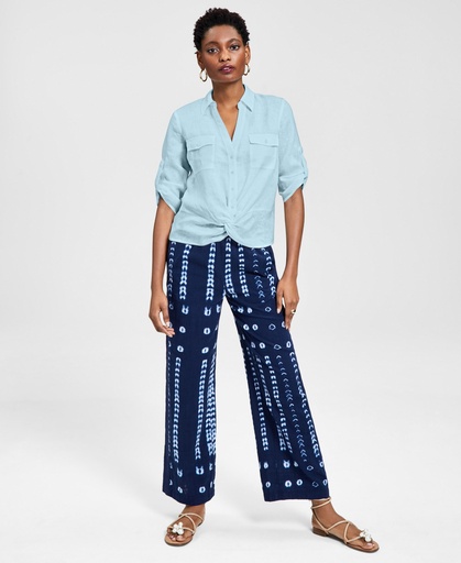 Blusa cuello redondo manga larga