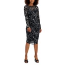 Vestido de malla estampado