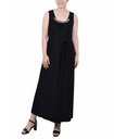 Vestido midi con escote adornado