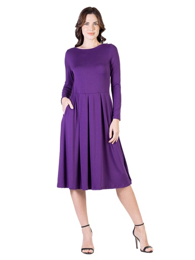 Vestido jersey con bolsillos