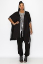 Kimono curvo con lentejuelas