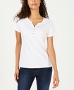 Blusa Henley de manga corta