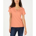 Blusa Henley de manga corta