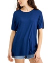 T-shirt con cuello redondo jaspeado