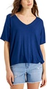 T-shirt con cuello en v - drapey