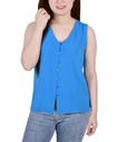 Blusa de crepe abotononada