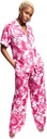 Camisera satinada con estampado Flame