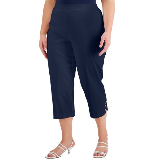 Capri con dobladillo enrejado