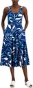 Vestido midi con escote redondo jersey