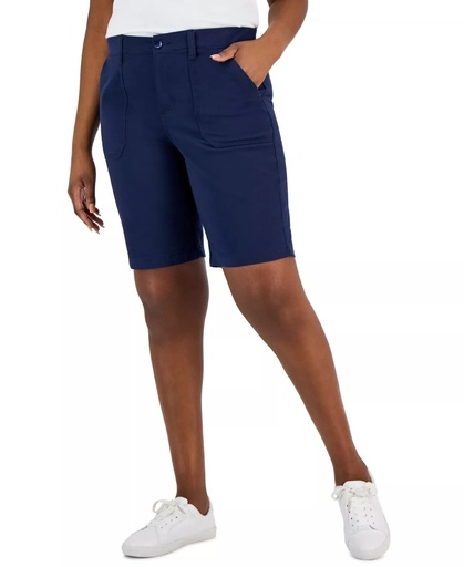 Shorts de tiro medio y cintura elástica