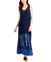 Maxi vestido liviano estampado