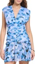 Vestido sin mangas fruncido
