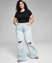 Jeans relaxed fit con cintura alta