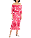 Vestido Maxi floral Jacquard