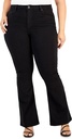 Jeans acampanados de talle alto