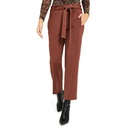 Pantalón recto con cintura anudada