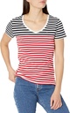 Blusa escote en v de líneas