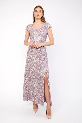 Vestido largo  floral tubo