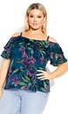 Blusa de chiffon floral Patricia