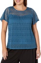 Blusa de encaje transparente