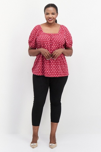 Blusa integral de escote cuadrado