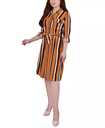 Vestido camisero de rayas
