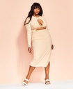 Vestido Maxi de punto con aberturas