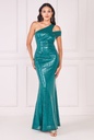 Vestido de un hombro descubierto