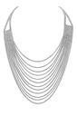 Collar de 12 filas con pedrería