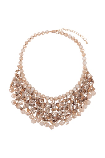 [1780007] Collar babero con multiples cuentas