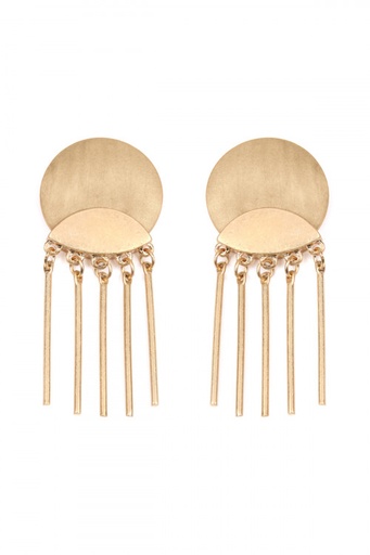 [1780014] Pendientes de discos de madera