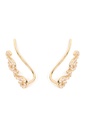 Aretes de oruga con circonias