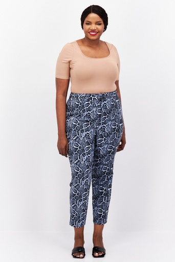 Pantalón con estampado snake