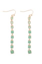 Aretes lineales con pedrería