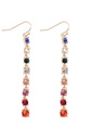 Aretes lineales con pedrería