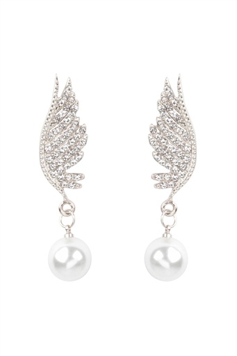 [1780056] Aretes de pluma con diamantes (copia)