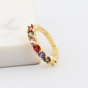 Anillo con circonias geomètricas