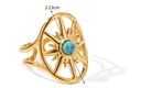Anillo abierto bañado en oro (copia)