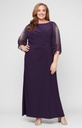 Vestido plisado con mangas abiertas