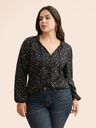 Blusa con nudo de corbata Polka
