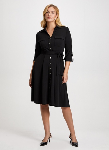 Vestido Camisero con manga corta