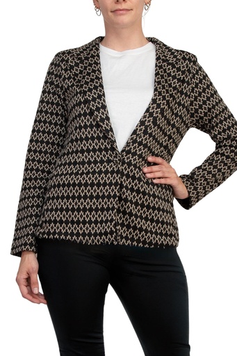 [1860032] Blazer de punto Jacquard