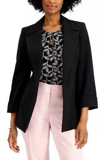 Blazer abierto con puños enrrollados