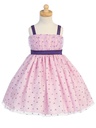 Vestido de tul con corazones brillantes